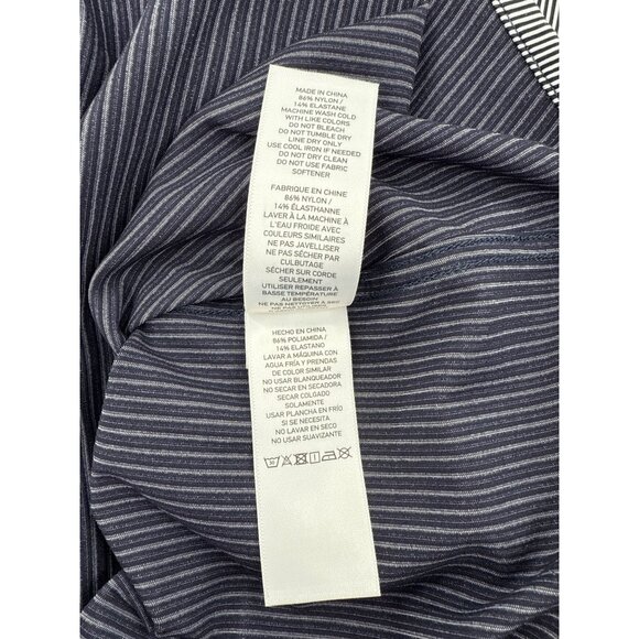 Rhone Mens‎ Striped Button-Up Shirt XL Black & White Cotton Blend - Picture 8 of 10